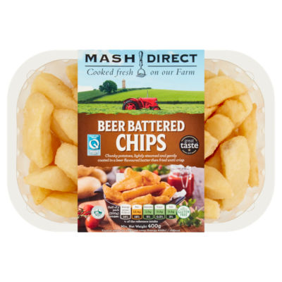 Mash Direct beer battered chips 400g - British product