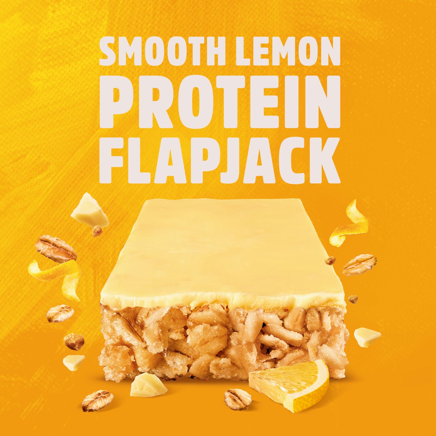 Trek smooth lemon protein flapjacks 3 x 40g (British brand)