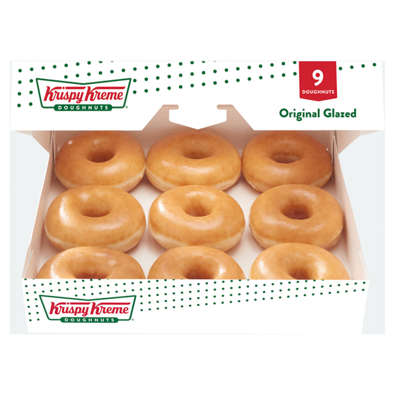 Krispy Kreme 9 Original Glazed Doughnuts - British product