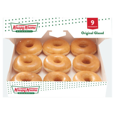 Krispy Kreme 9 Original Glazed Doughnuts - British product