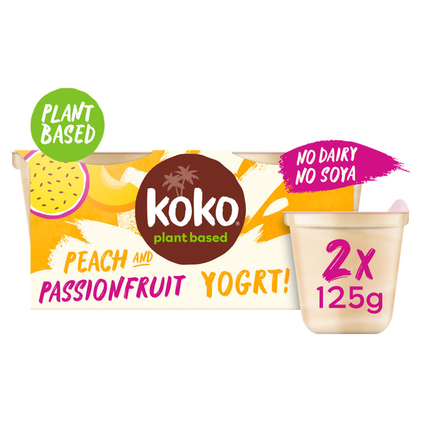 Koko Dairy Free Peach & Passionfruit Yogurts GOODS ASDA   