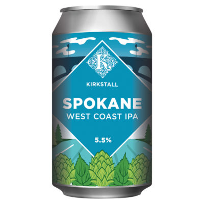 Kirkstall Spokane West Coast IPA 330ml can (British brand)