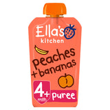 Ella's Kitchen Organic Peaches and Bananas Baby Food Pouch 4+ Months GOODS ASDA   