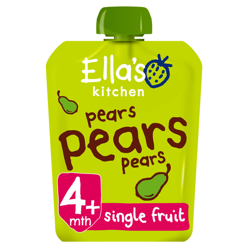 Ella's Kitchen Organic Pears First Tastes Baby Food Pouch 4+ Months GOODS ASDA   