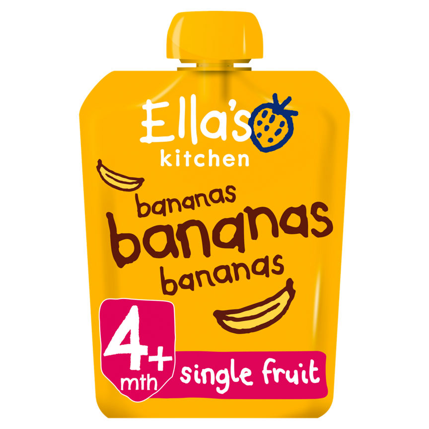 Ella's Kitchen Organic Bananas First Tastes Baby Food Pouch 4+ Months GOODS ASDA   