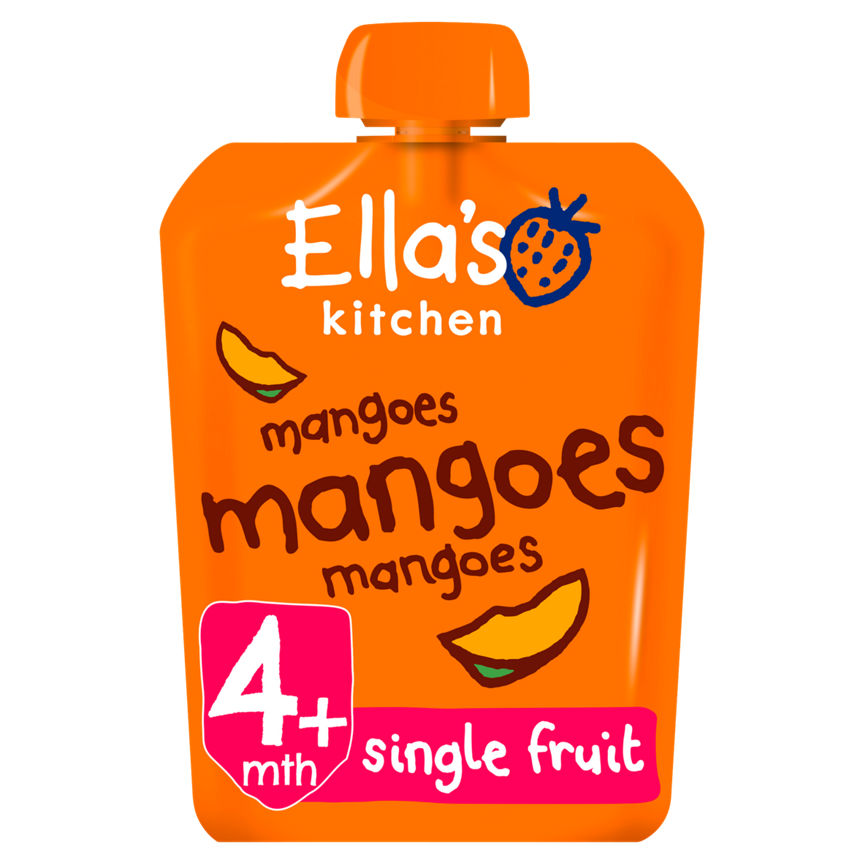 Ella's Kitchen Organic Mangoes First Tastes Baby Food Pouch 4+ Months GOODS ASDA   