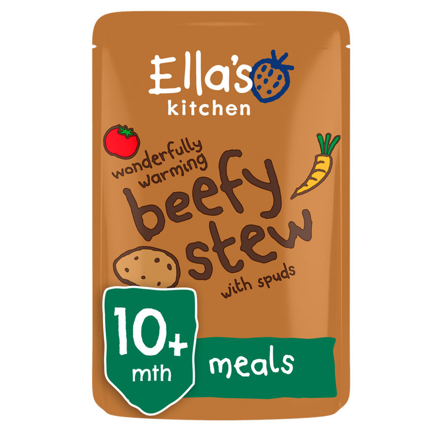 Ella's Kitchen Organic Beef Stew with Potatoes Baby Food Pouch 10+ Months