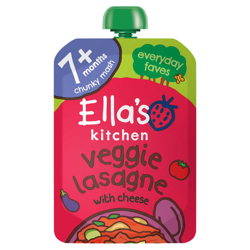 Ella's Kitchen Organic Veggie Lasagne Baby Food Pouch 7+ Months GOODS ASDA   