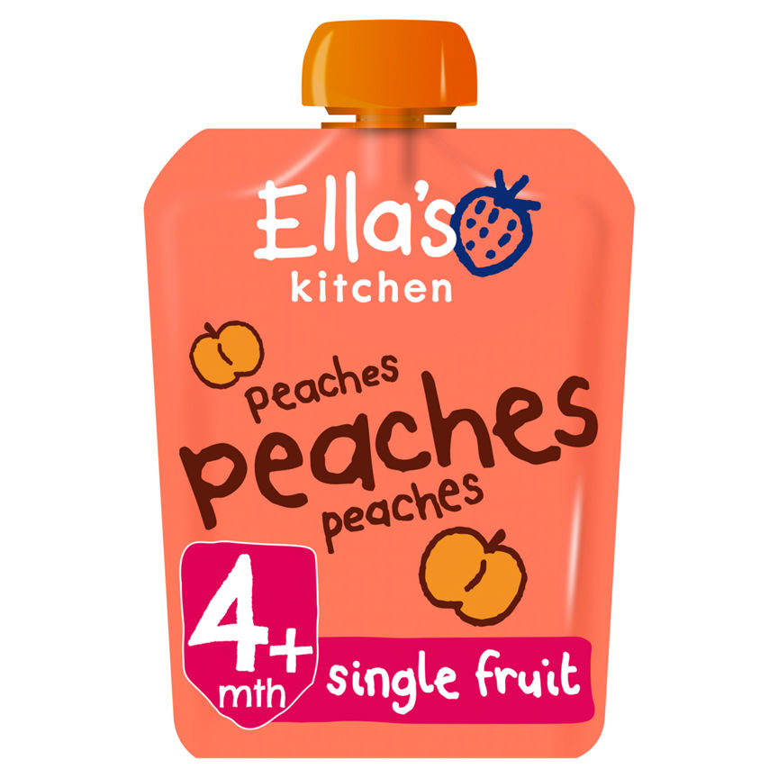 Ella's Kitchen Organic Peaches First Tastes Baby Pouch 4+ Months GOODS ASDA   