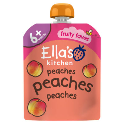 Ella's Kitchen Pfirsiche 4+ Monate Babynahrung Püree 70g