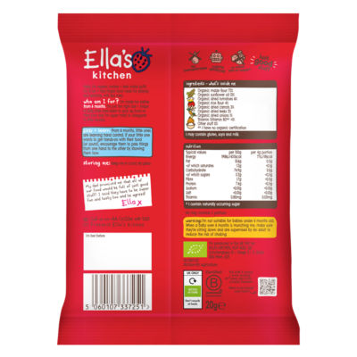 Ella's Kitchen Tomato + Leek Melty Puffs 20g - British product