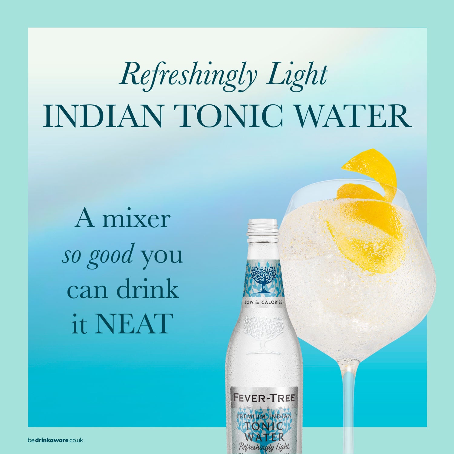 Fever-Tree Refreshingly Light Indian Tonic Water 500ml - British product