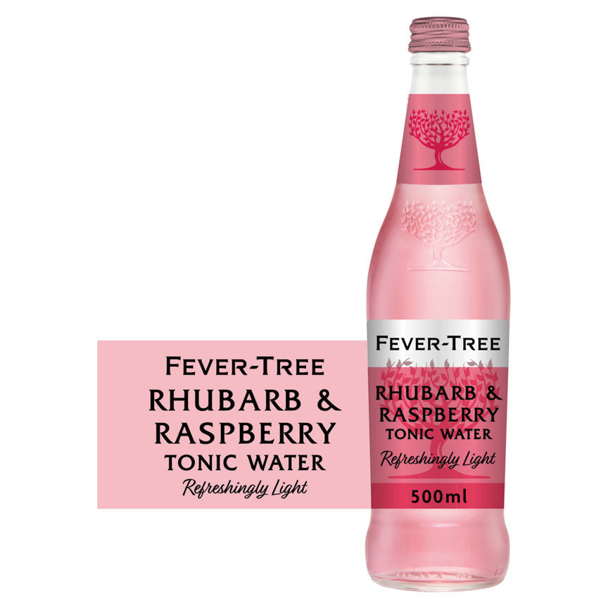 Fever-Tree Refreshingly Light Sweet Rhubarb & Raspberry Tonic Water GOODS ASDA   