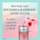 Fever-Tree rhubarb and raspberry tonic water 8 x 150ml - British product
