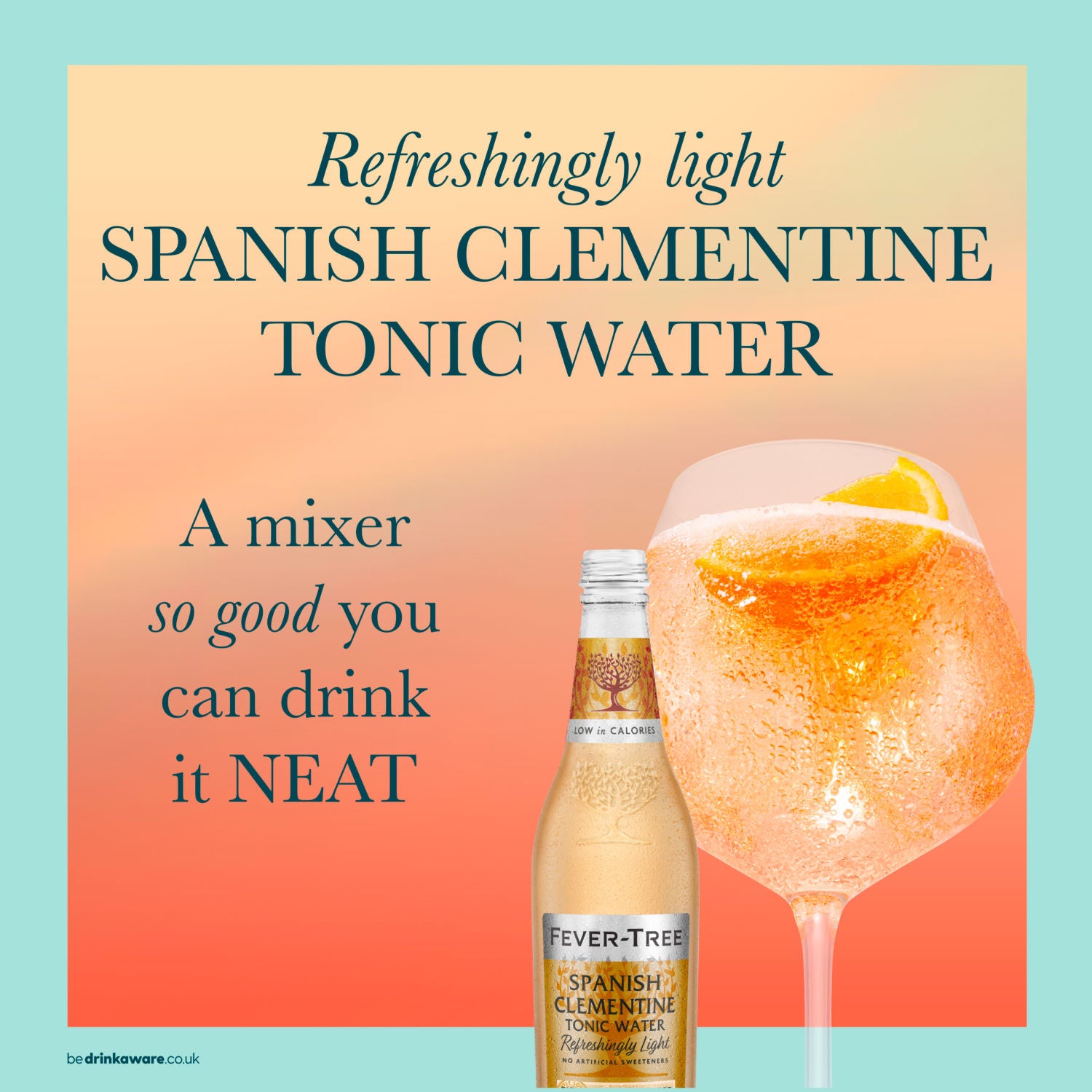 Fever-Tree Spanish Clementine tonic water 500ml - British product