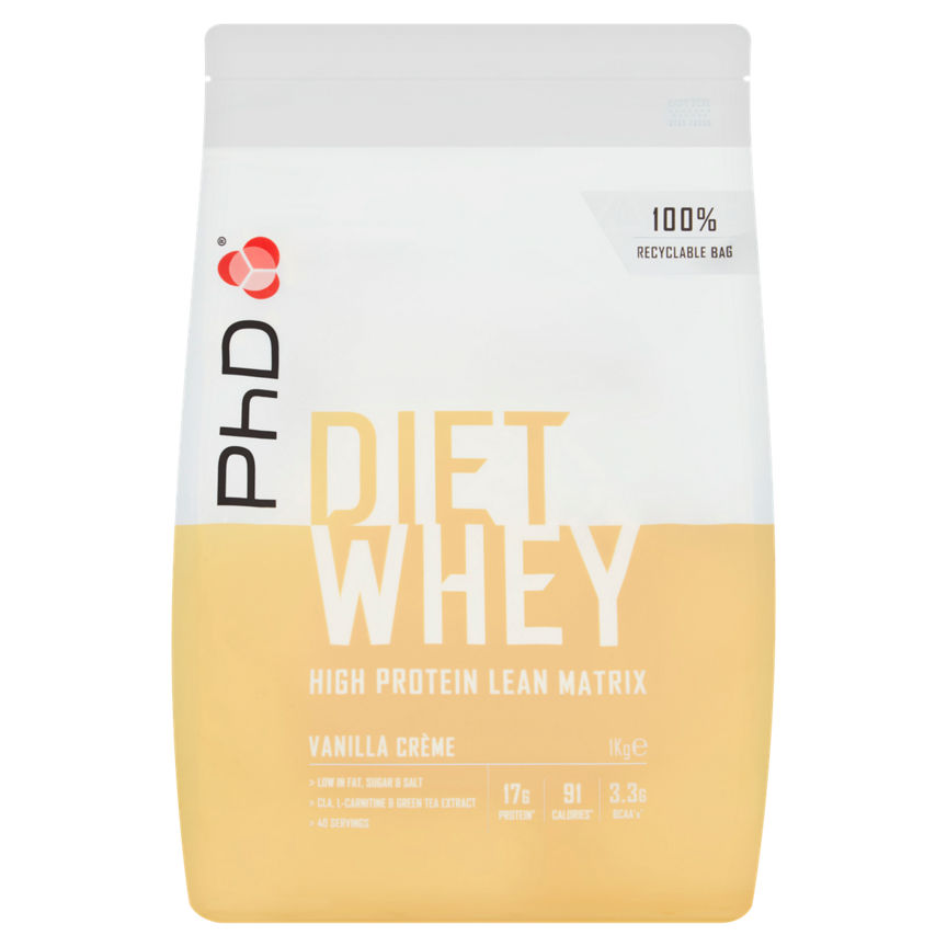 PhD Diet Whey Protein Powder Vanilla Créme