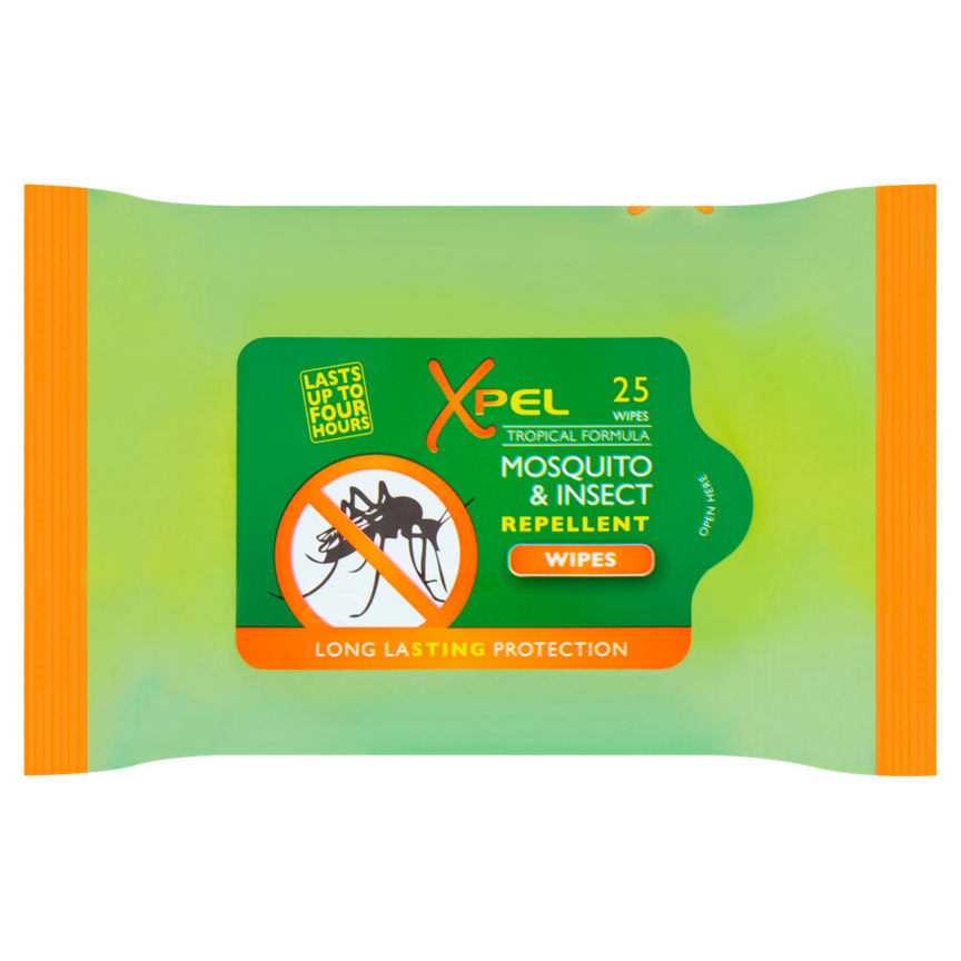 Xpel Mosquito & Insect Repellent Wipes 25 Wipes GOODS ASDA   