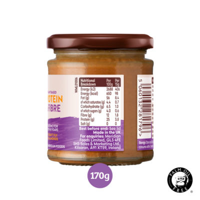Meridian smooth almond butter palm oil free 170g, imported from the UK