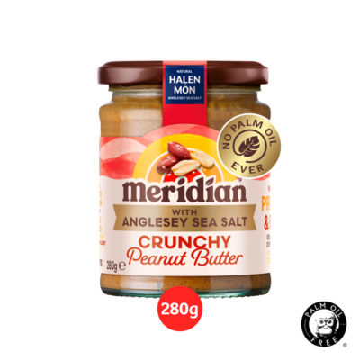 Meridian crunchy peanut butter with sea salt 280g - British product