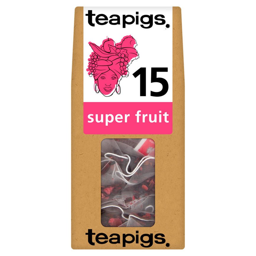 Teapigs Super Fruit 15 Biodegradable Tea Temples GOODS ASDA   