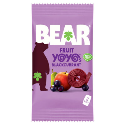 BEAR Fruit Yoyo Blackcurrant fruit roll 20g - British product
