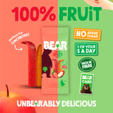 BEAR fruit splits strawberry and apple 5x20g - British product
