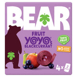 BEAR Fruit Yoyos Blackcurrant 4x20g, UK version