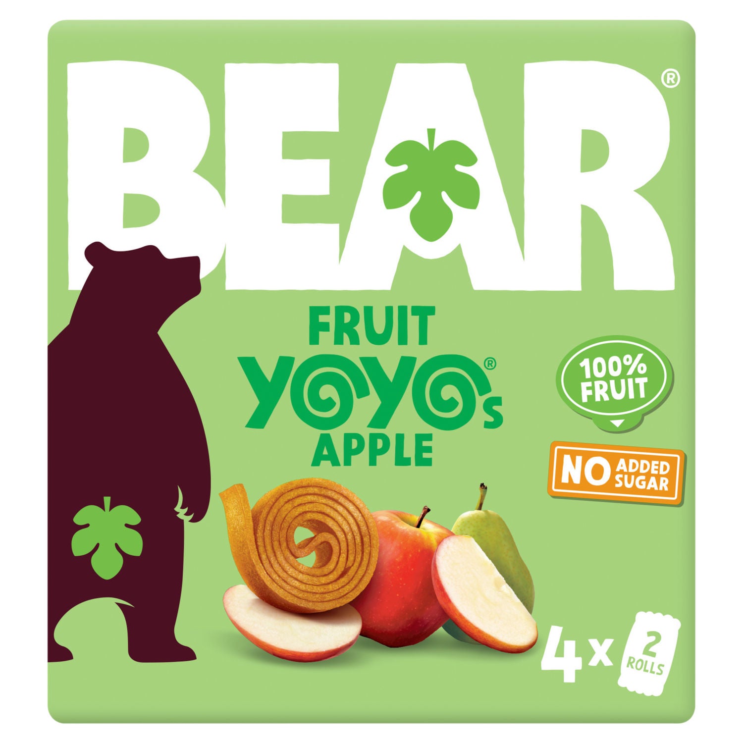 BEAR Fruit Yoyos Apple 4 x 20g, UK version