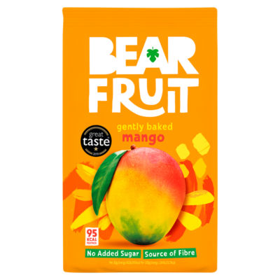 ASDA Bear Forsiktig Bakt Mango Tørket Frukt Snacks 100g - Kjøp online hos McGrocer