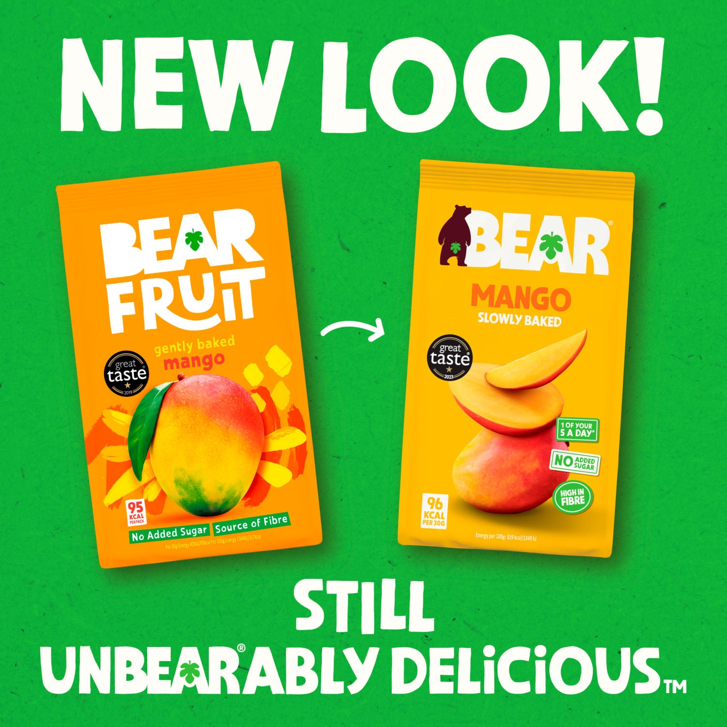 Bear Gently Baked Mango 100g - British product