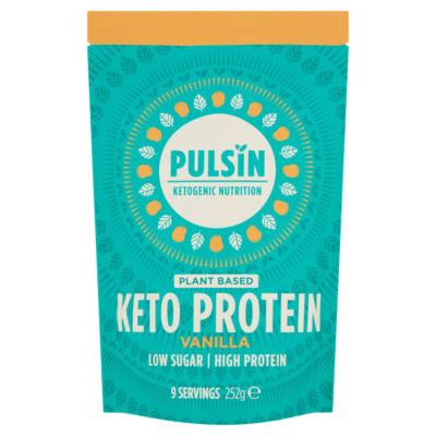 Pulsin plant-based Keto Protein Vanilla 252g, UK version