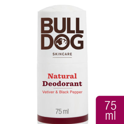 Bulldog natural deodorant Vetiver & Black Pepper 75ml (British brand)