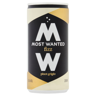 Most Wanted Pinot Grigio Fizz 200ml , imported from the UK