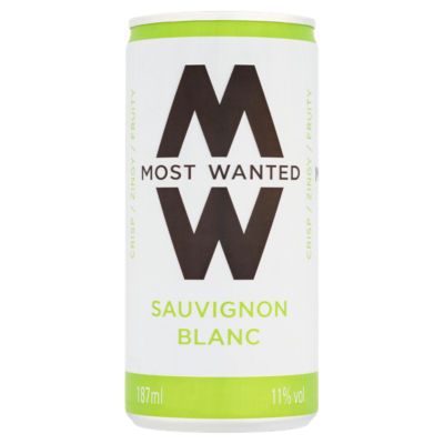 Most Wanted Sauvignon Blanc wine 187ml, imported from the UK