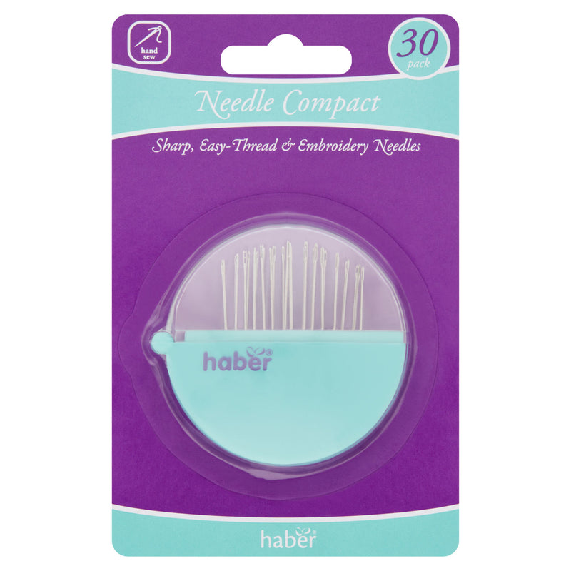 Haber sewing needles compact 30 pack, UK version