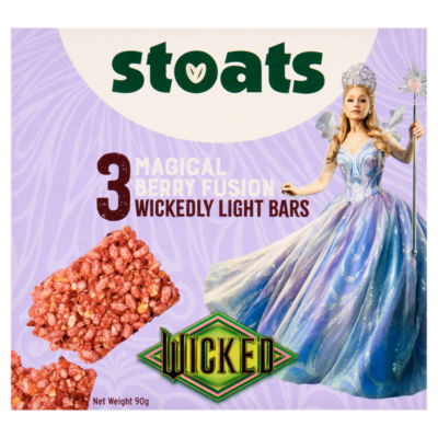 Stoats berry fusion bars 3 x 30g pack, imported from the UK