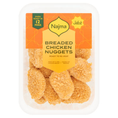 ASDA Najma Panierte Hähnchen-Nuggets Gekühlt Gekochtes Hähnchen 300g - Online kaufen bei McGrocer