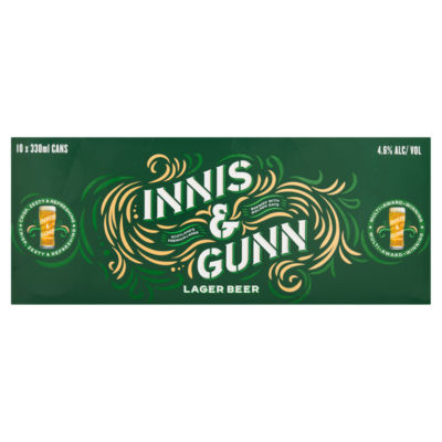 Innis & Gunn Lager Beer 10 x 330ml (British brand)