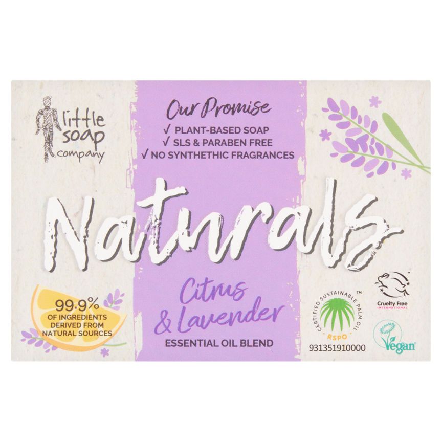 Little Soap Company Naturals Bar Soap Citrus & Lavender GOODS ASDA   