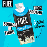FUEL10K Vanilla High Protein Breakfast Shake 330ml - British product