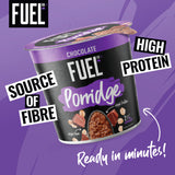FUEL10K Chocolate Porridge Pot 70g - British product