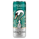 Sipsmith Light Gin and Tonic 250ml can, imported from the UK