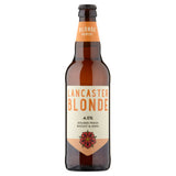 Cerveza rubia dorada Lancaster 500 ml, versión británica