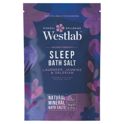 Westlab lavender, jasmine & valerian sleep bath salts 1kg (British brand)