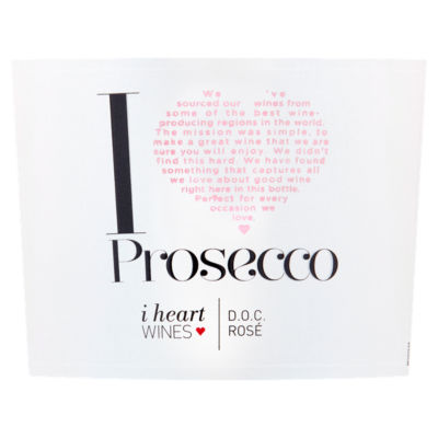 I Heart Prosecco Rosé 75cl (British brand)