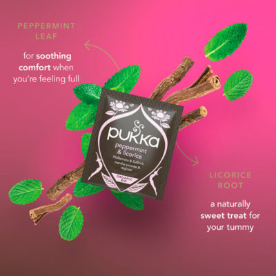 Pukka Organic Peppermint & Licorice 20 Herbal Tea Sachets