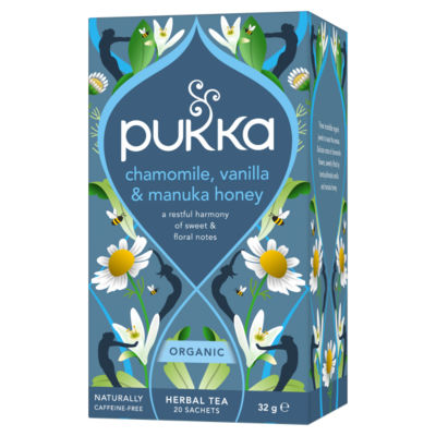 Pukka Chamomile, Vanilla & Manuka Honey 20 Organic Herbal Tea Bags