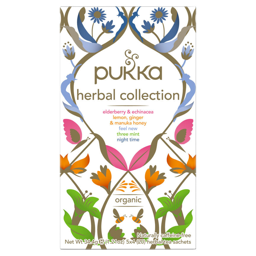 Pukka Herbal Collection 20 Assorted Herbal Tea Sachets GOODS ASDA   