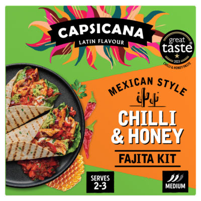Capsicana Latin Flavour Mexican Chilli  Honey Fajita Kit 335g