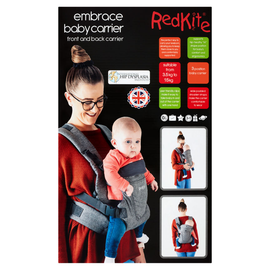 Red Kite Embrace Baby Carrier Front and Back Carrier 0+ Months GOODS ASDA   